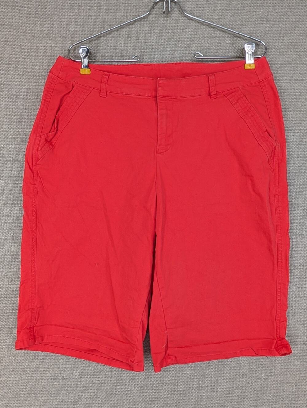 Lane Bryant Coral Bermuda Shorts Size 14